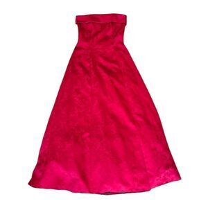 Vintage ROBERTA Womens Red Strapless‎ Evening Dress Y2k 90s Size 5/6